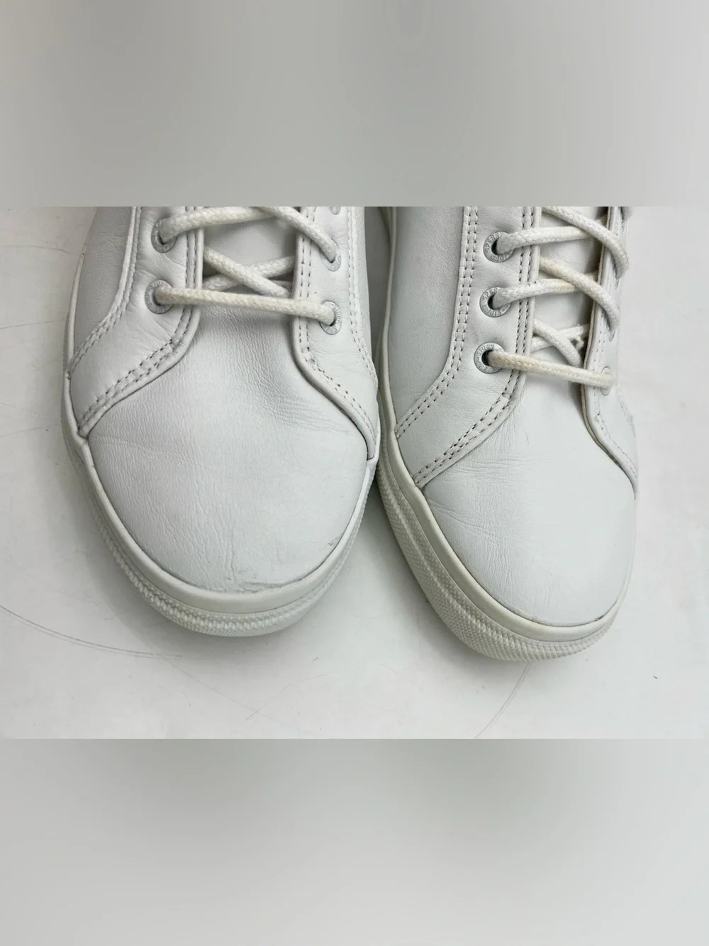 Sperry Top-Sider White Leather Lace-Up Sneakers Men's 11.5 M Casual Shoes